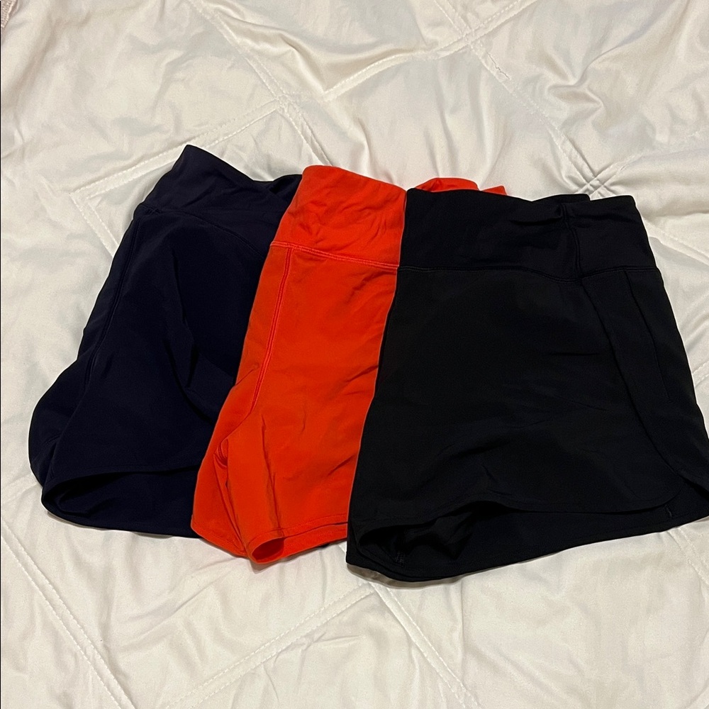 Stylish Women's Shorts - Black, Red, and Navy